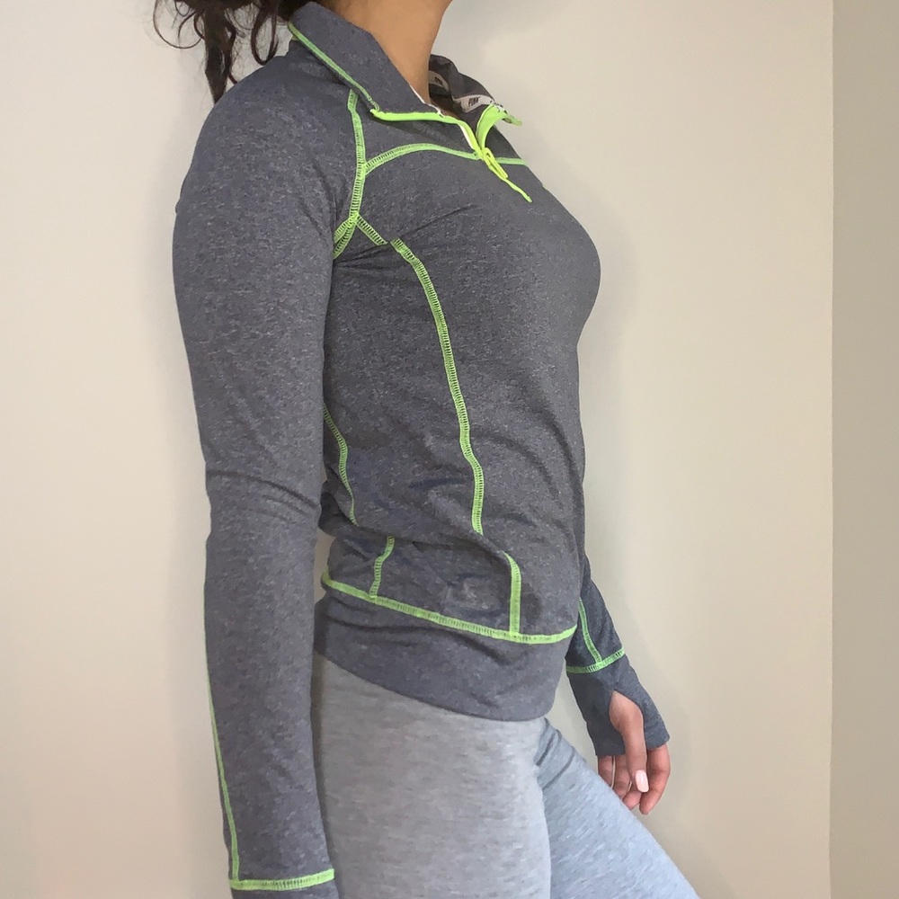 Pink ultimate half zip sweater